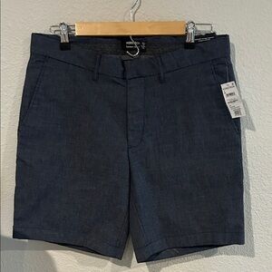 Nordstrom Men's Dark Blue Flat Front Shorts